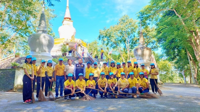 จิตอาสา ณ โบราณสถานเจดีย์บ้านควนสวรรค์